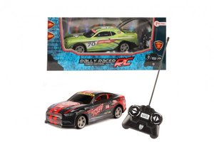 Auto RC závodní plast 20cm na dálkové ovládání 2 barvy na baterie v krabici 29x13x14cm