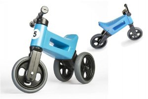 Odrážedlo modré FUNNY WHEELS NEW SPORT 2v1 výška sedadla nastavitelná 28/31cm no