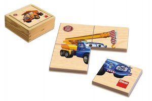 Puzzle dřevěné Tatra 6x4 dílky v krabičce 11x11x4,5cm 1+