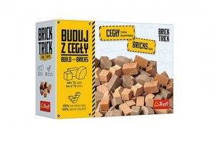 Stavějte z cihel náhradní cihličky přírodní 70ks ke stavebnici Brick Trick v krabici 20,5x14,5x6cm