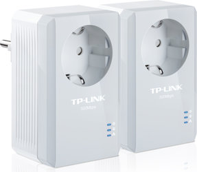 Síťový rozvod LAN po 230V TP-Link TL-PA4010P KIT 500 Mb/s, průchozí