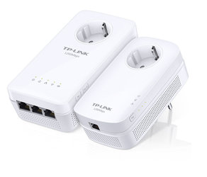 Síťový rozvod LAN po 230V TP-Link TL-WPA8630PKIT + IP TV na 1 měsíc ZDARMA 1200 Mb/s, průchozí