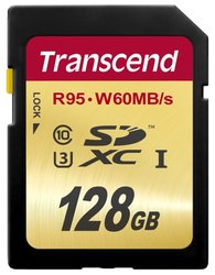 Paměťová karta Transcend SDXC Ultimate 128GB UHS-I U3 (95MB/s)