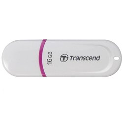 Flash USB Transcend JetFlash 330 16GB USB 2.0 - bílý/fialový