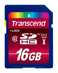 Paměťová karta Transcend SDHC 16GB UHS-I U1 (90MB/s)