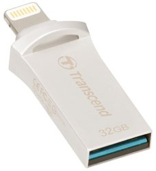 Flash USB Transcend JetDrive Go 500 32GB USB 3.1 - stříbrný