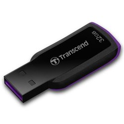 Flash USB Transcend JetFlash 360 mini 32GB USB 2.0 - černý/fialový