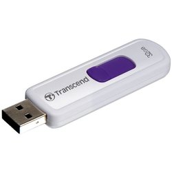 Flash USB Transcend JetFlash 530 32GB USB 2.0 - bílý/fialový