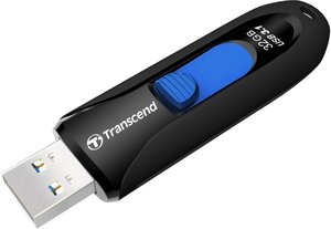 Flash USB Transcend JetFlash 790K 32GB USB 3.1 - černý/modrý