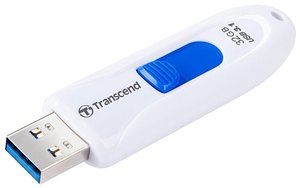 Flash USB Transcend JetFlash 790W 32GB USB 3.1 - bílý/modrý