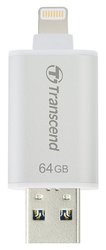 Flash USB Transcend JetDrive Go 300 64GB USB 3.1 - stříbrný