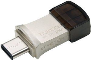 Flash USB Transcend JetFlash 890 64GB USB 3.1 - stříbrná