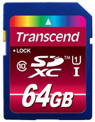 Paměťová karta Transcend SDXC 64GB UHS-I U1 (90MB/s)
