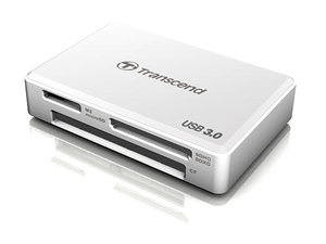 Čtečka paměťových karet Transcend RDF8 USB 3.0 - bílá