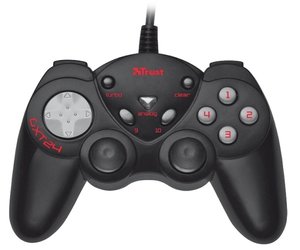Gamepad Trust GXT 24 Compact pro PC - černý/šedý