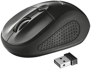 Myš Trust Primo Wireless / optická / 4 tlačítka / 1600dpi - černá