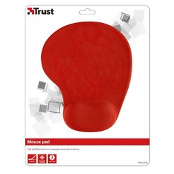 Podložka pod myš Trust BigFoot Gel Mouse Pad, 23 x 20 cm - červená