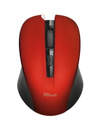 Myš Trust Mydo Silent Click / optická / 4 tlačítka / 1800dpi - červená