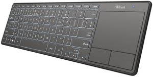 kláv. TRUST Theza wireless with touchpad