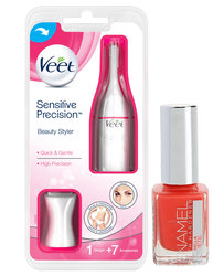 Zastřihovač chloupků Veet Sensitive Precision + DÁREK LAK NA NEHTY GEBRIELLA SALVETE ENAMEL