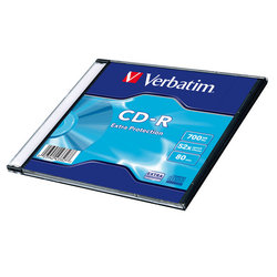 Disk Verbatim CD-R 700MB/80min, 52x, Extra Protection, slim, 200ks