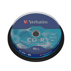 Disk Verbatim Extra Protection CD-R 700MB/80min, 52x, 10-cake