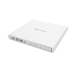 Externí DVD vypalovačka Verbatim Slimline 43894, USB 2.0, bílá