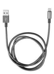 Kabel Verbatim Sync & Charge Lightning, 1m, MFi, nerezová ocel - šedý