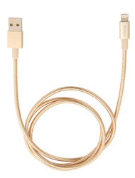Kabel Verbatim Sync & Charge Lightning, 1m, MFi, nerezová ocel - zlatý