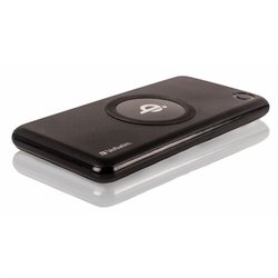 Powerbank Verbatim 10000mAh, Qi bezdrátové nabíjení - eerná