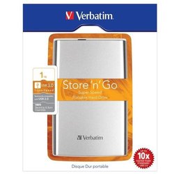 HDD ext. 2,5" Verbatim Store 'n' Go 1TB - stříbrný