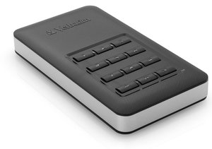 SSD externí Verbatim Store 'n' Go 256GB, s numerickou klávesnicí pro šifrování