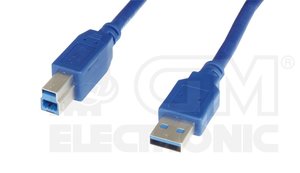 Propojovací kabel USB 3.0 A (M) / USB 3.0 B (M), 2m VIGAN