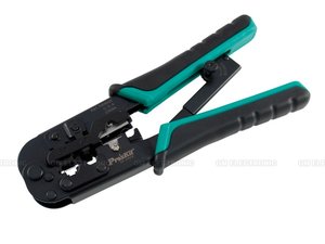 Krimpovací kleště pro konektory RJ11, RJ12 a RJ45 PROSKIT CP-376TR