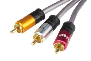AV Kabel Cinch 3xRCA Cinch (M) / 3xRCA Cinch (M) 2m VIGAN