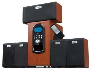 Reproduktory Genius SW-HF 6000 5.1 - imitace dřeva