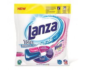 Lanza Ultra 2v1 gelové kapsle na praní 28 pracích dávek