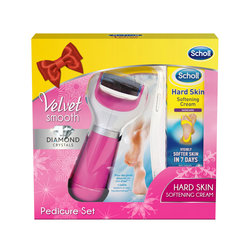 Scholl Velvet Smooth Diamond Pink + Krém na změkčení ztvrdlé kůže 60ml