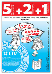 Filtry LIV pro vysavače JAZZ, AQUA, TRIVAC, EXTRA