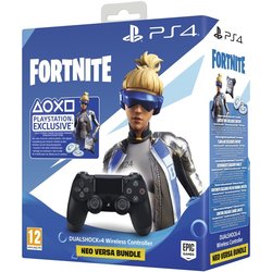 PS4 DUALSHOCK - černý - verze 2 + FORTNITE balíček vhodnotě 100 Kč (500 V Bucks)