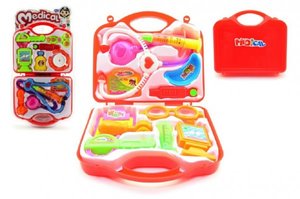 Sada doktor 12ks plast s kufříkem asst v blistru 24x46x3cm