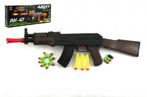 Samopal na pěnové náboje AK47 plast 54cm v krabici
