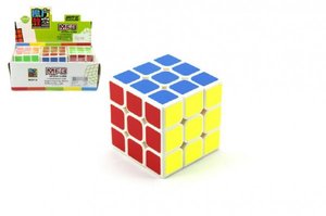 Hlavolam kostka plast 5,5x5,5cm v sáčku 6ks v boxu