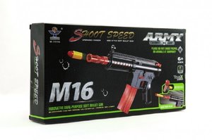 Samopal na pěnové náboje plast 40cm M16 v krabici