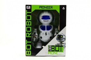 Robot tancující plast 23cm na baterie se světlem se zvukem v krabici
