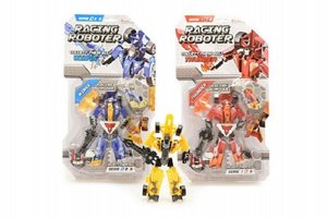 Transformer auto/robot závodní formule plast 19cm asst na kartě