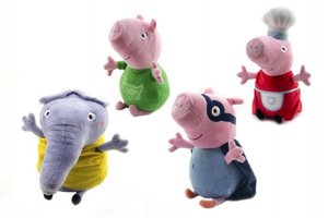 Prasátko Peppa postavička plyš 25cm asst mix druhů