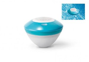 Bazénový vodotěsný reproduktor s led světlem a bluetooth plast dosah 30m