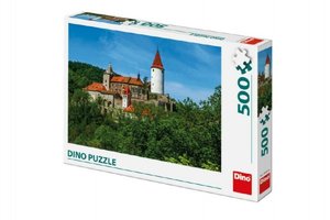 Puzzle hrad Křivoklát 47x33cm 500 dílků v krabici 33,5x23x3,5cm