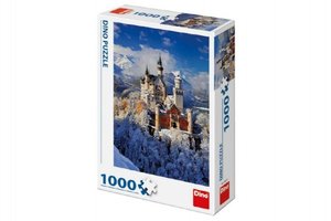 Puzzle zimní Neuschwanstein 47x66cm 1000 dílků v krabici 23x32x7,5cm